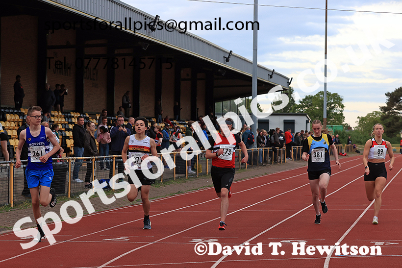 The 200 metres, 2025 NEGP No 2, Monkton Stadium, Wednesday, May 28th. Photo: David T. Hewitson/Sports for All Pics